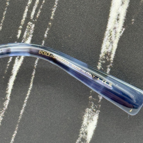 NEW DG2305 05/80 DOLCE&GABBANA SILVER BLUE OVERSIZED WOMEN SUNGLASSES - Picture 9 of 10